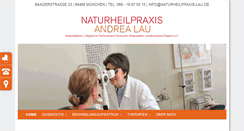 Desktop Screenshot of naturheilpraxis-lau.de