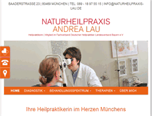 Tablet Screenshot of naturheilpraxis-lau.de